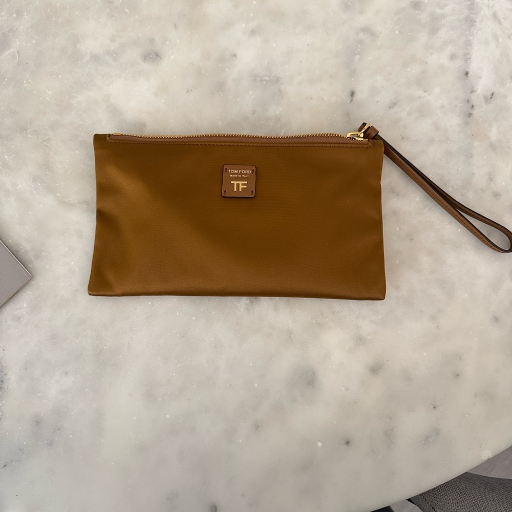 Tom Ford Gold wallet wristlet